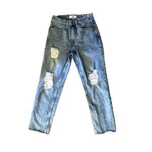 Quicksilver Distressed Jeans  Raw Hem Size 26